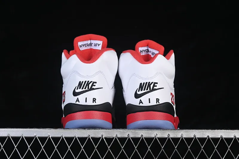 All categories Air Jordan Jordan series basketball shoes Air Jordan 5 TG version Air Jordan 5 Retro "Fire Red Black Tongue" AJ5 Joe 5 Rukawa Maple Flame Red first layer basketball shoes HQ7978-101